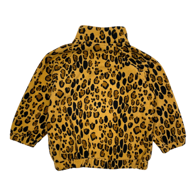 Mini Rodini fleece jacket, leopard | 104/110cm