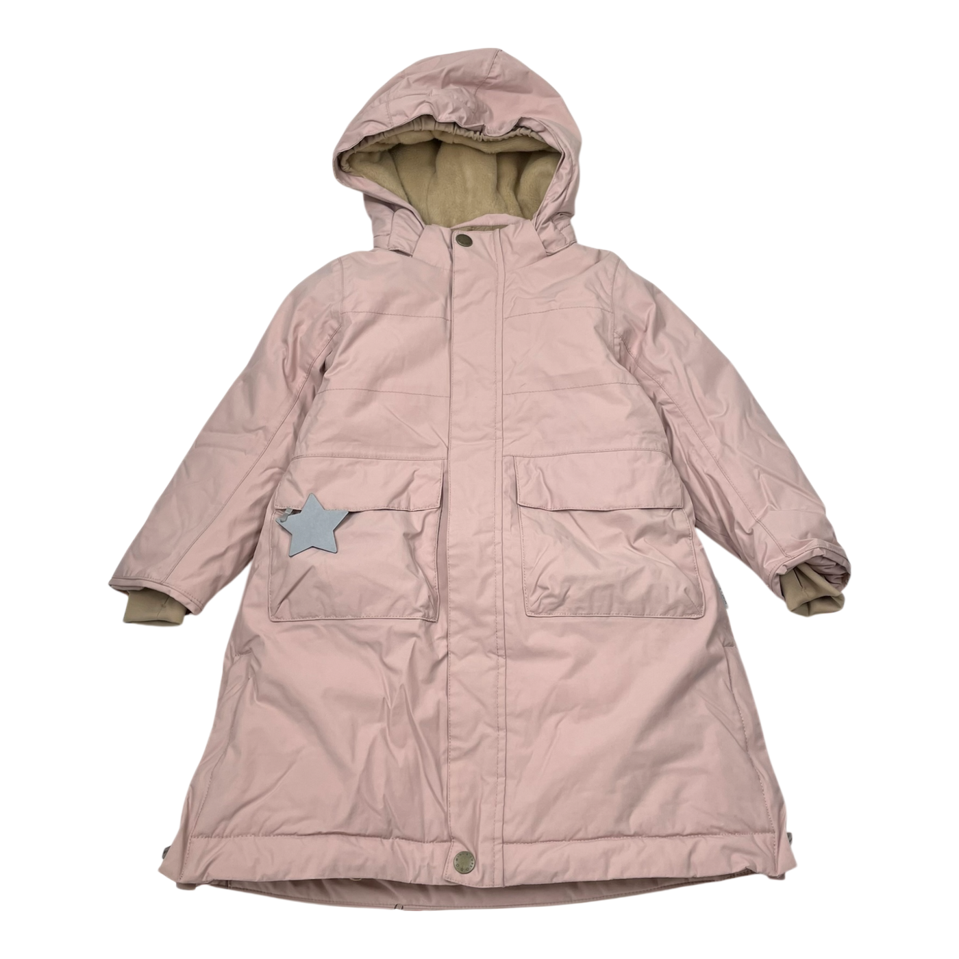 Mini A Ture matvencastaia fleece lined winter jacket, pink | 104cm