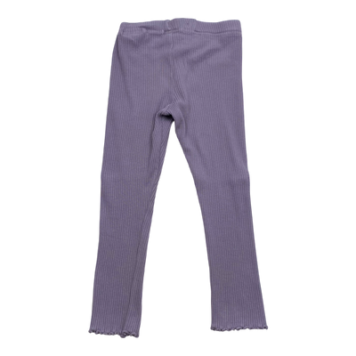 Polarn O. Pyret rib leggings, lavender | 104cm
