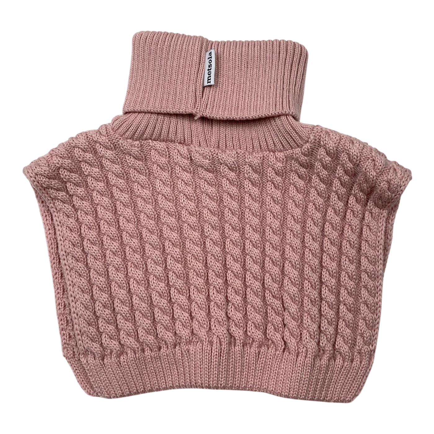 Metsola wool neck warmer, pink | 4-7y