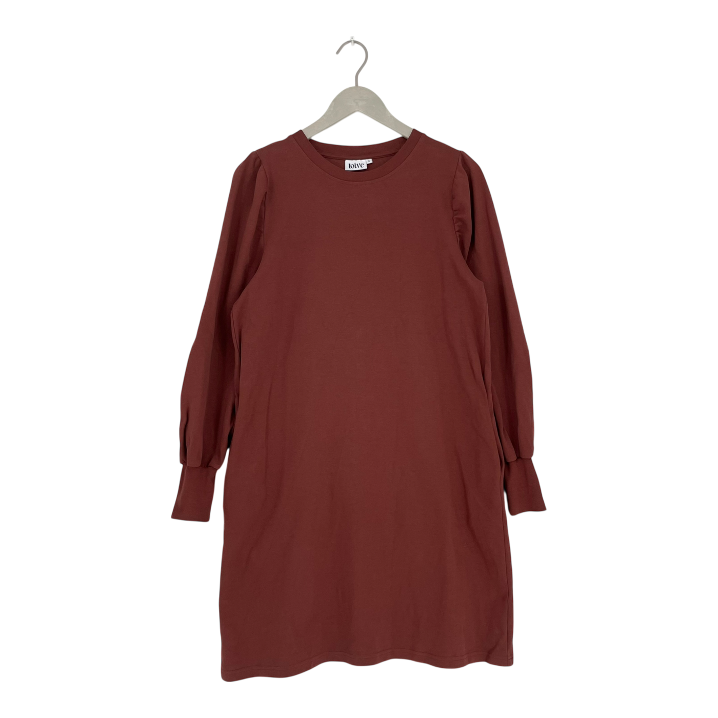 Toive puff-sleeved dress, chocolate | woman S