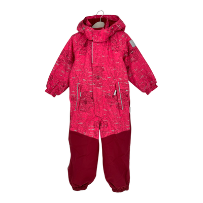 Reima bergen winter overall, pink/red | 98cm