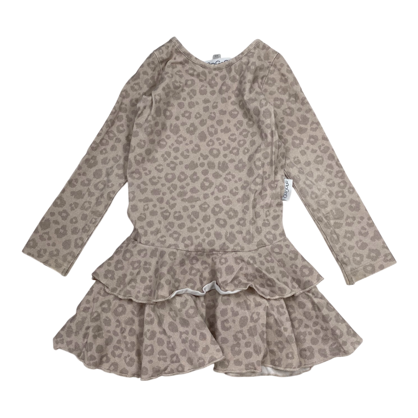 Gugguu frilla dress, leopard | 134cm