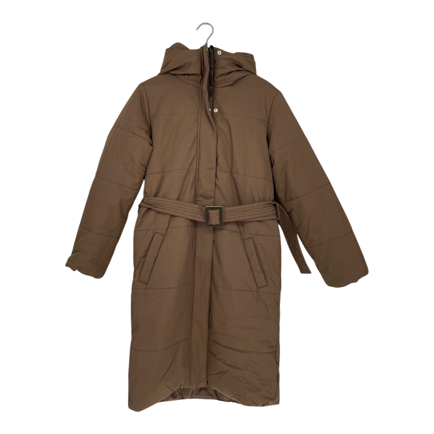 Embassy of Bricks and Logs asby puffer coat, brown | unisex S