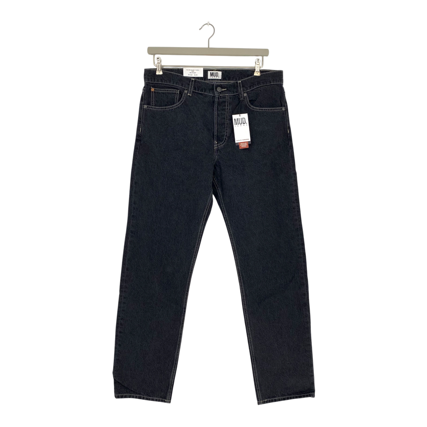 Mud Jeans john straight jeans, vintage black | man 33/32
