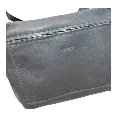 Harold's Bags leather nabuku shoulderbag, grey
