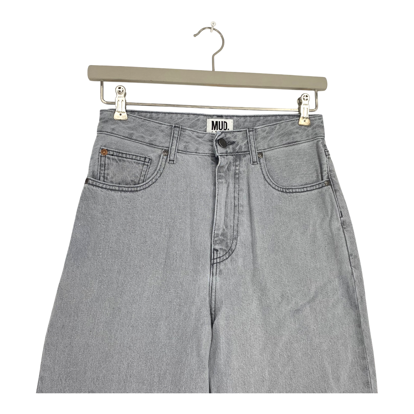 Mud Jeans brooke high barrel jeans, grey | woman w25