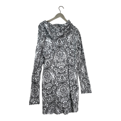 Ommellinen hooded sweat cardigan, flower | woman XXL