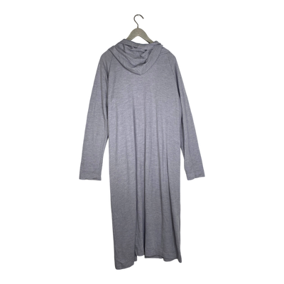 Ommellinen merino long cardigan, light grey | woman XXXL