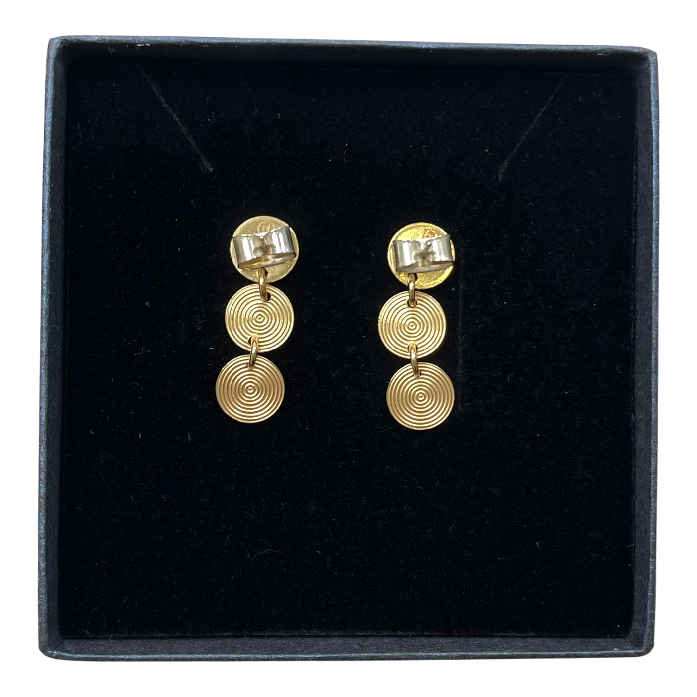 Kalevala Koru kosmos earrings, bronze