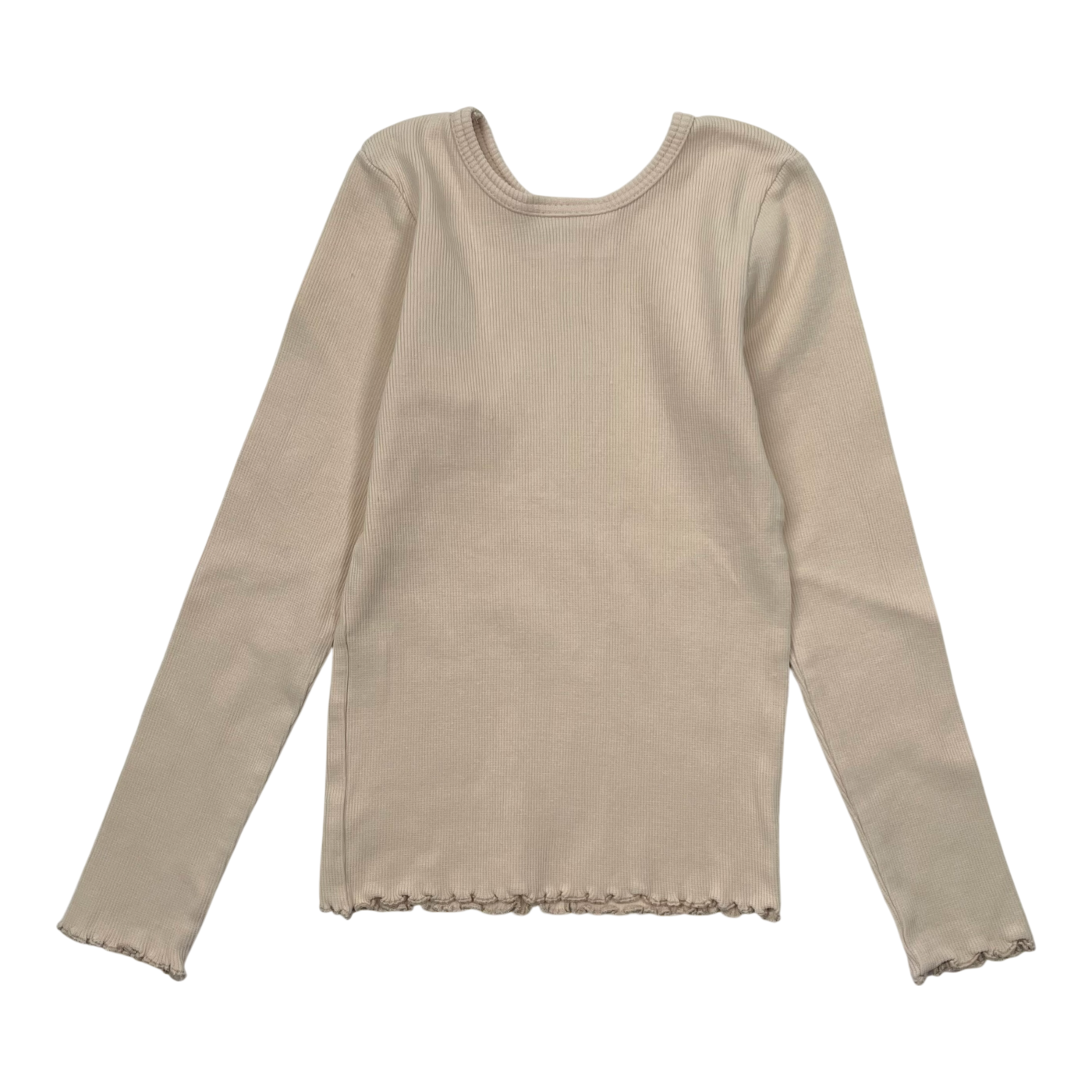Gugguu rib shirt, wheat | 110cm