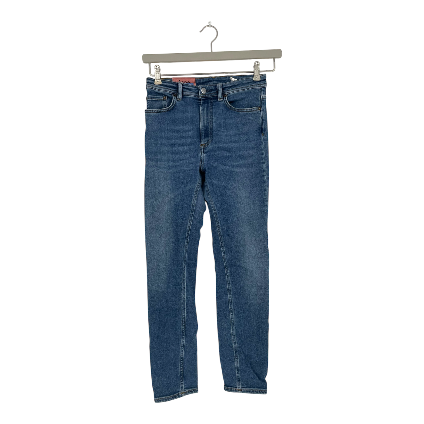 Acne Studios peg jeans, mid blue | woman 27/30