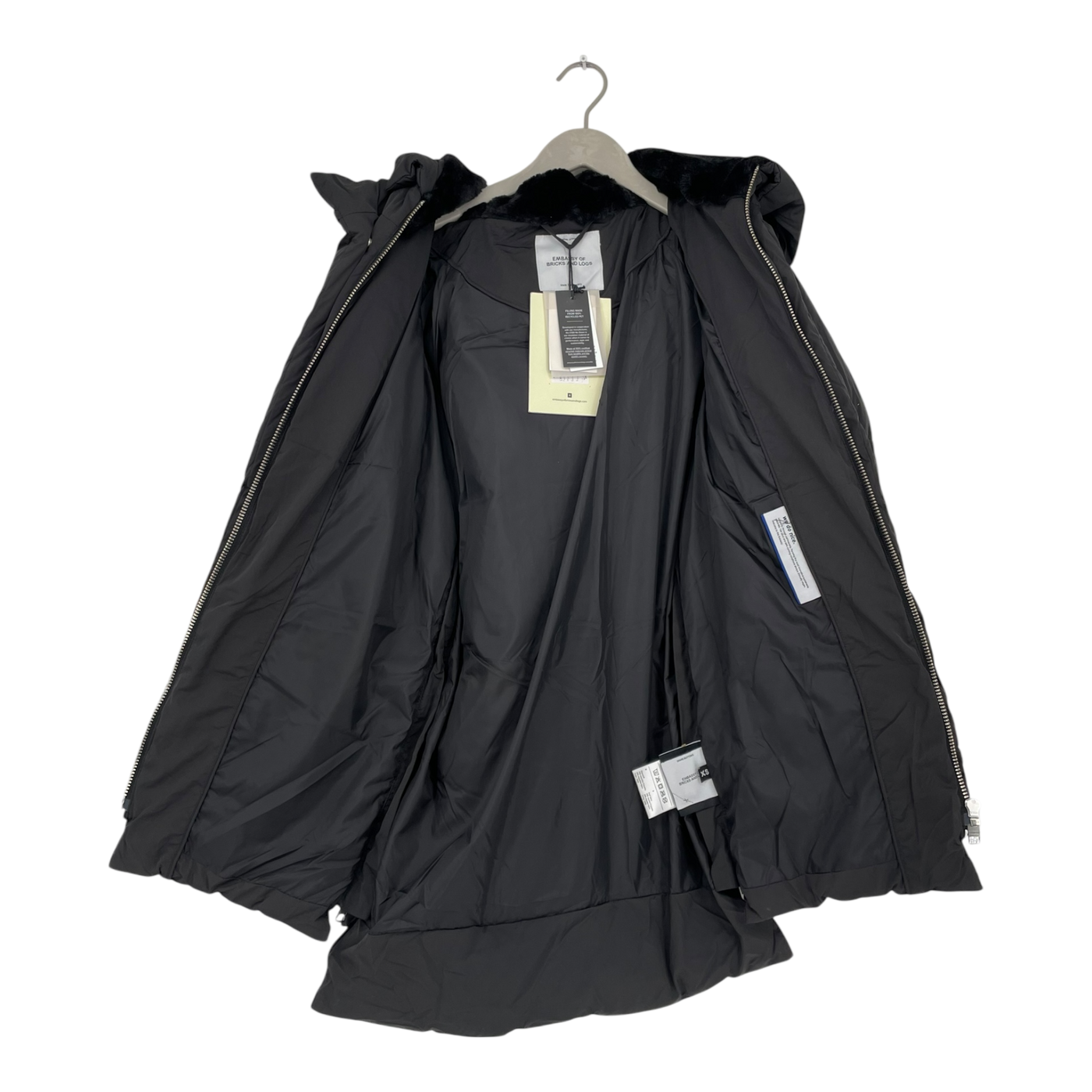 Embassy of Bricks and Logs Lyndon puffer jacket, black | woman XS