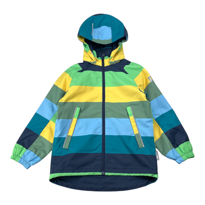 Reima finbo midseason jacket, stripes | 116cm
