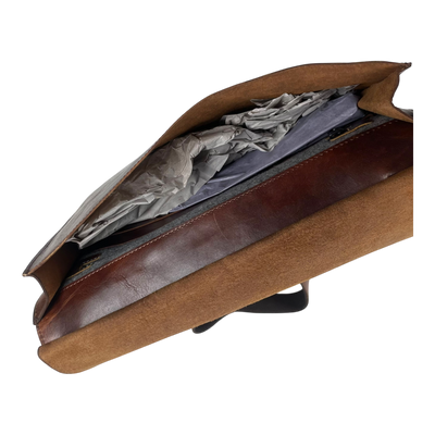 Harold's Bags leather aberdeen messenger bag, brown