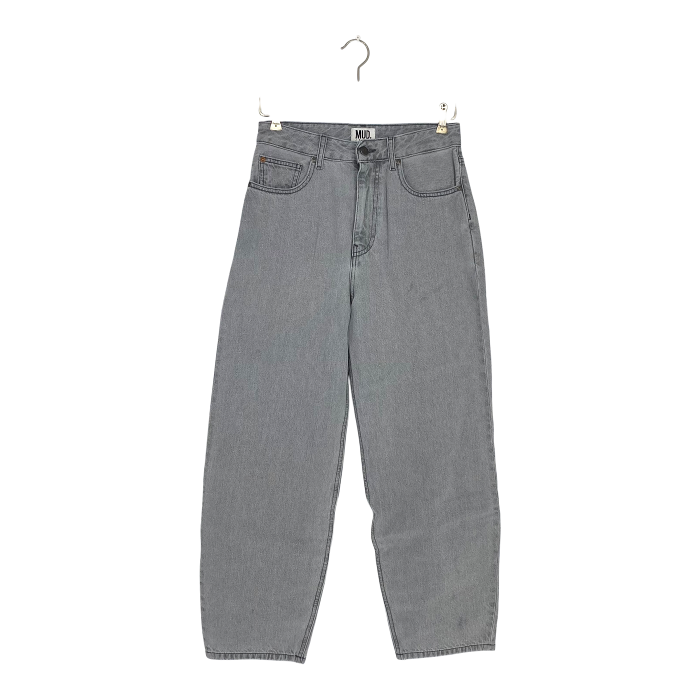 Mud Jeans brooke high barrel jeans, grey | woman w25