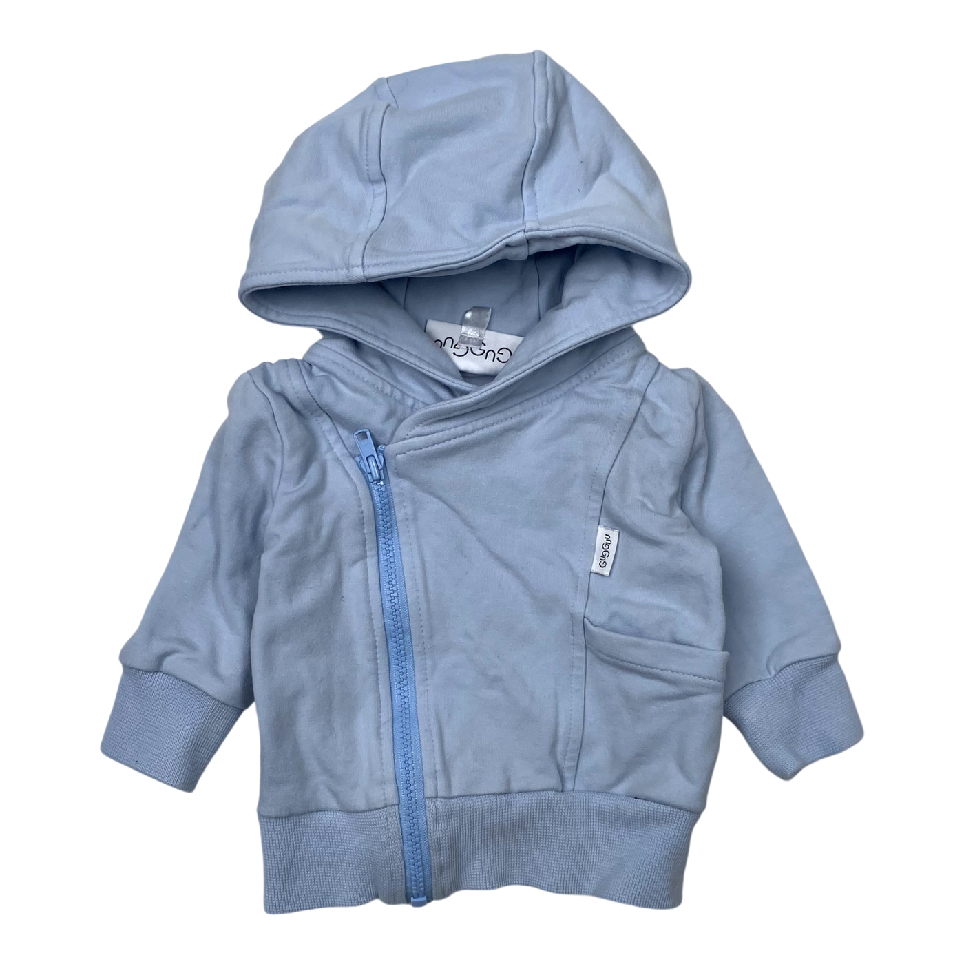 Gugguu zipper hoodie, baby blue | 50cm