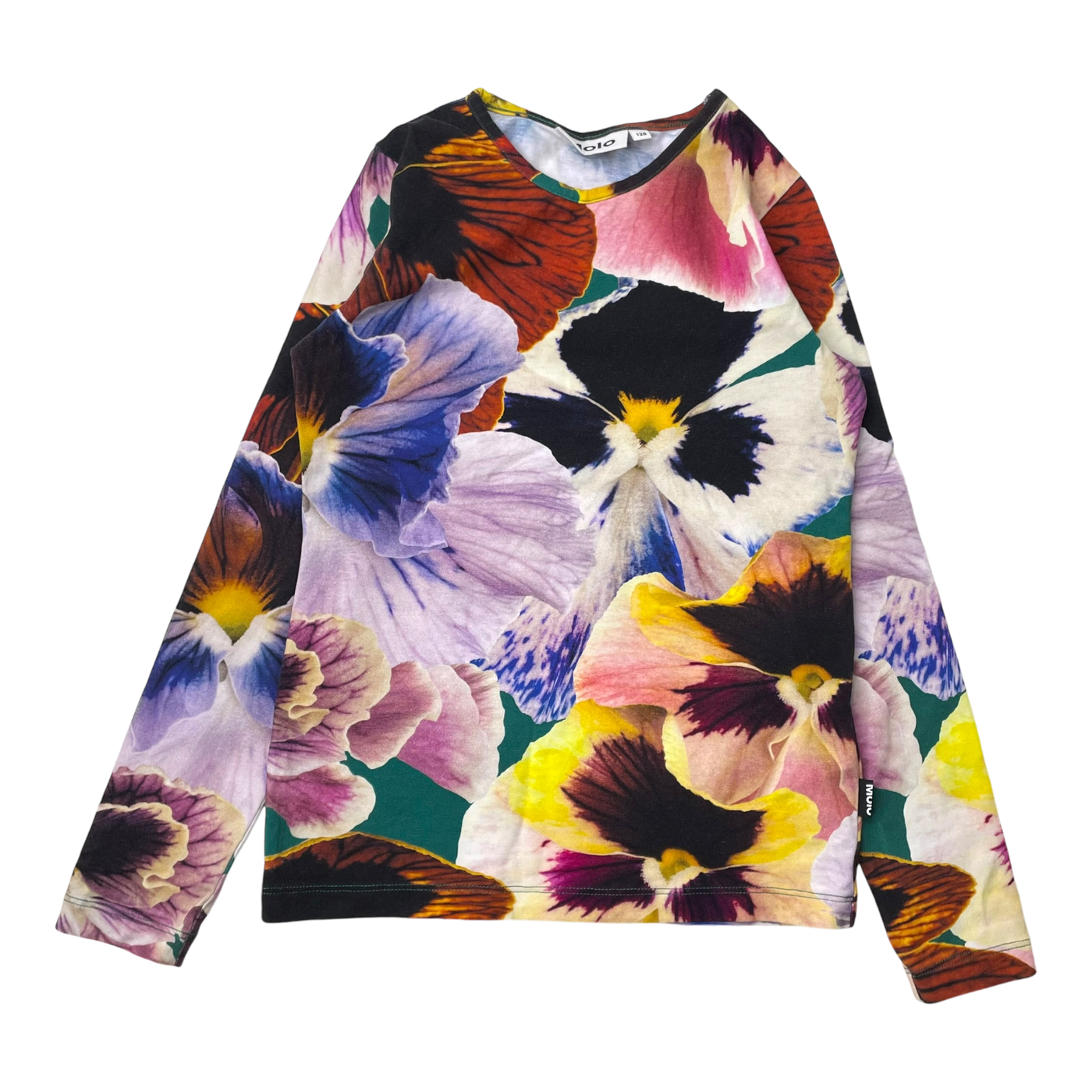 Molo t-shirt, velvet floral | 128cm