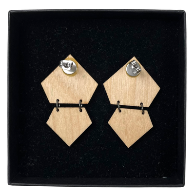 Morico earrings, wood | onesize