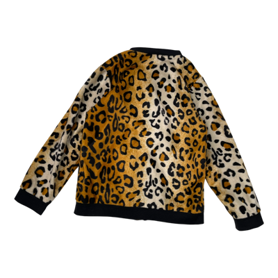 Vimma faux fur bomber jacket, lepard | 120cm