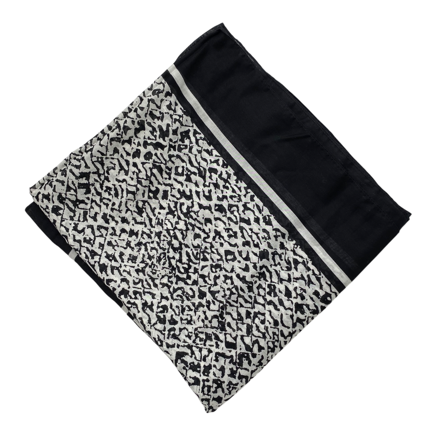 Marimekko Erja woven scarf, black & white | onesize
