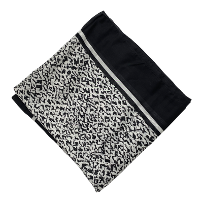 Marimekko Erja woven scarf, black & white | onesize