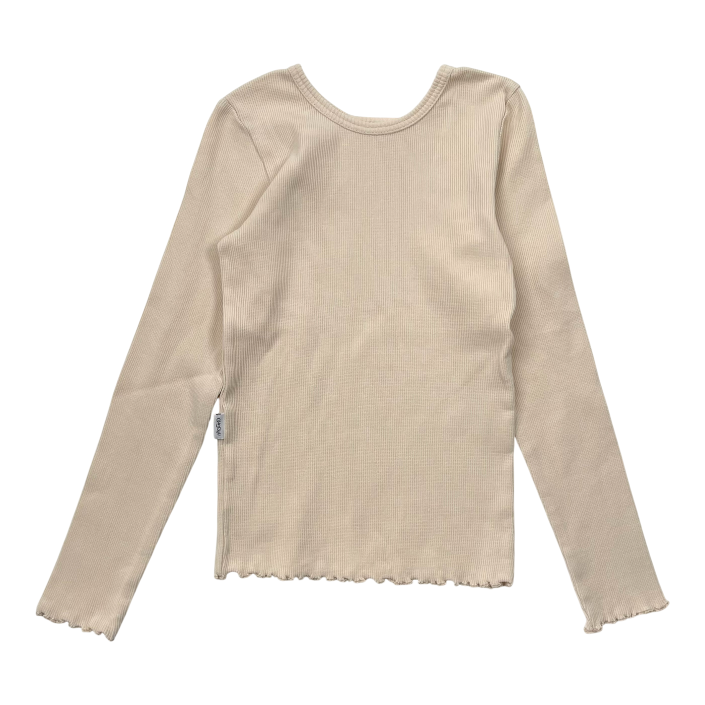 Gugguu rib shirt, wheat | 110cm