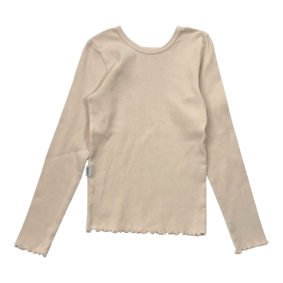 Gugguu rib shirt, wheat | 110cm