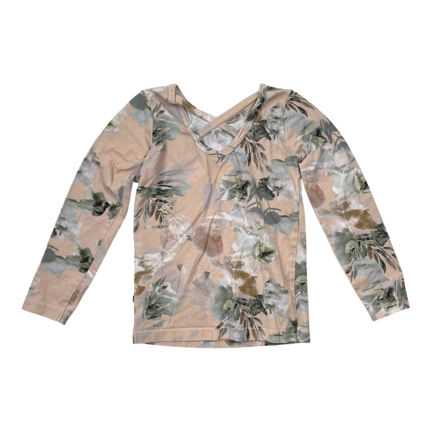 Kaiko cross shirt, spring garden | 110cm