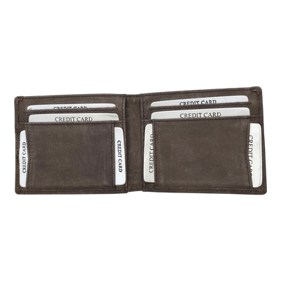 Holzrichter leather wallet, coffee brown