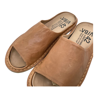 VIBAe Saint Tropez leather sandals, fawn tan | 42