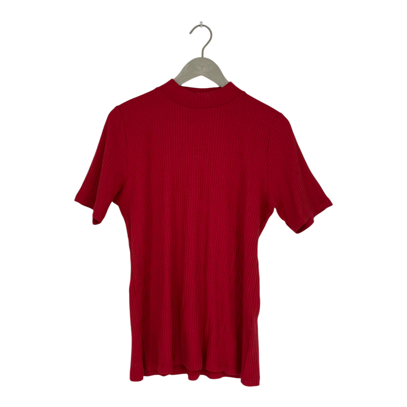Toive rib t-shirt, red | woman 2XL