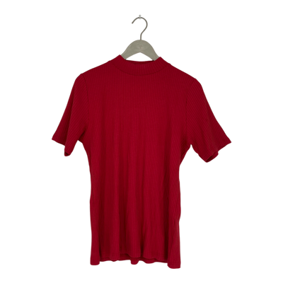 Toive rib t-shirt, red | woman 2XL