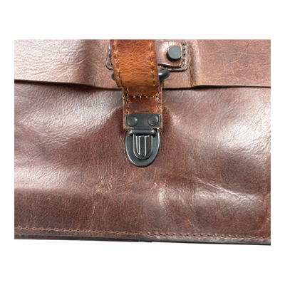 Harold's Bags leather aberdeen messenger bag, brown