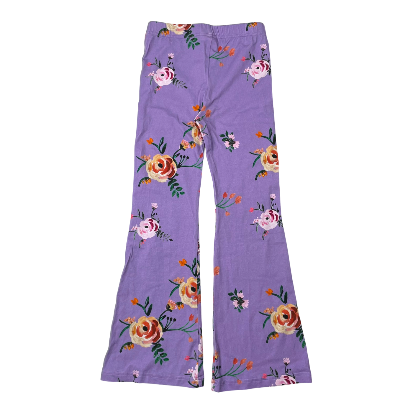 Kaiko flare leggings, lavender bloom | 128cm