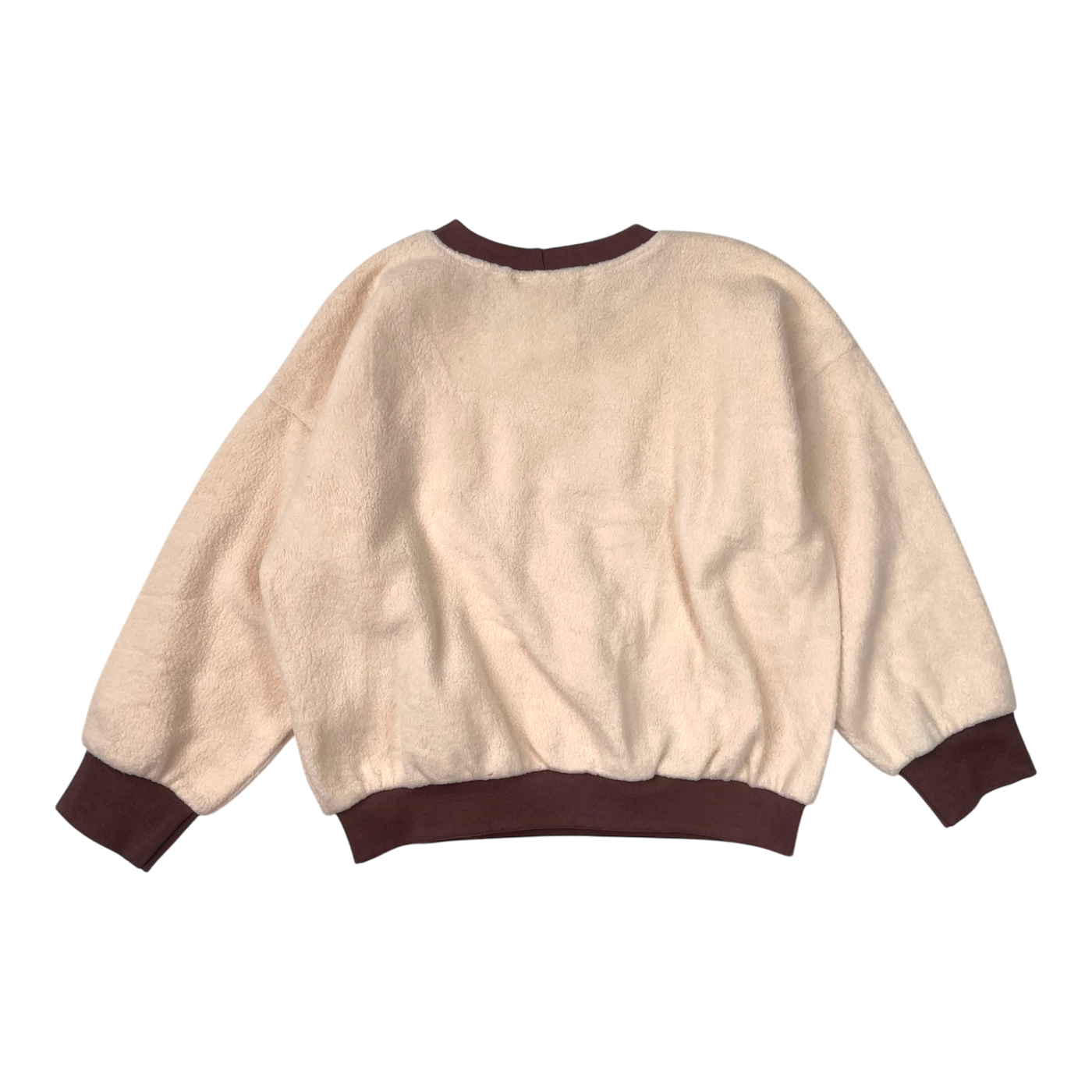 Laiska Ebba tyrni fleece sweatshirt, cream white | 110/116cm