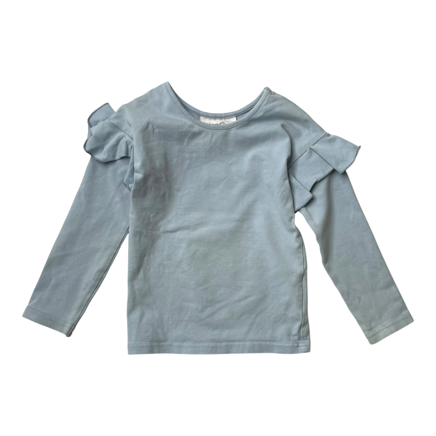 Gugguu frill shirt, baby blue | 80cm