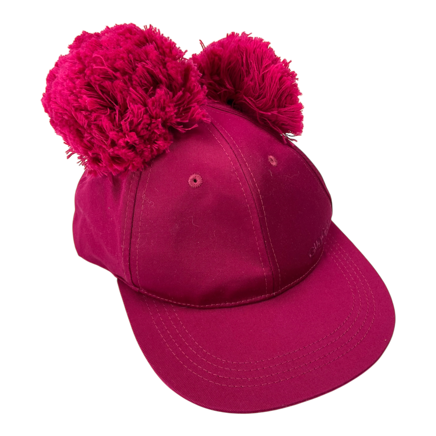 Gugguu cap with pompoms, aniline | 7-12y