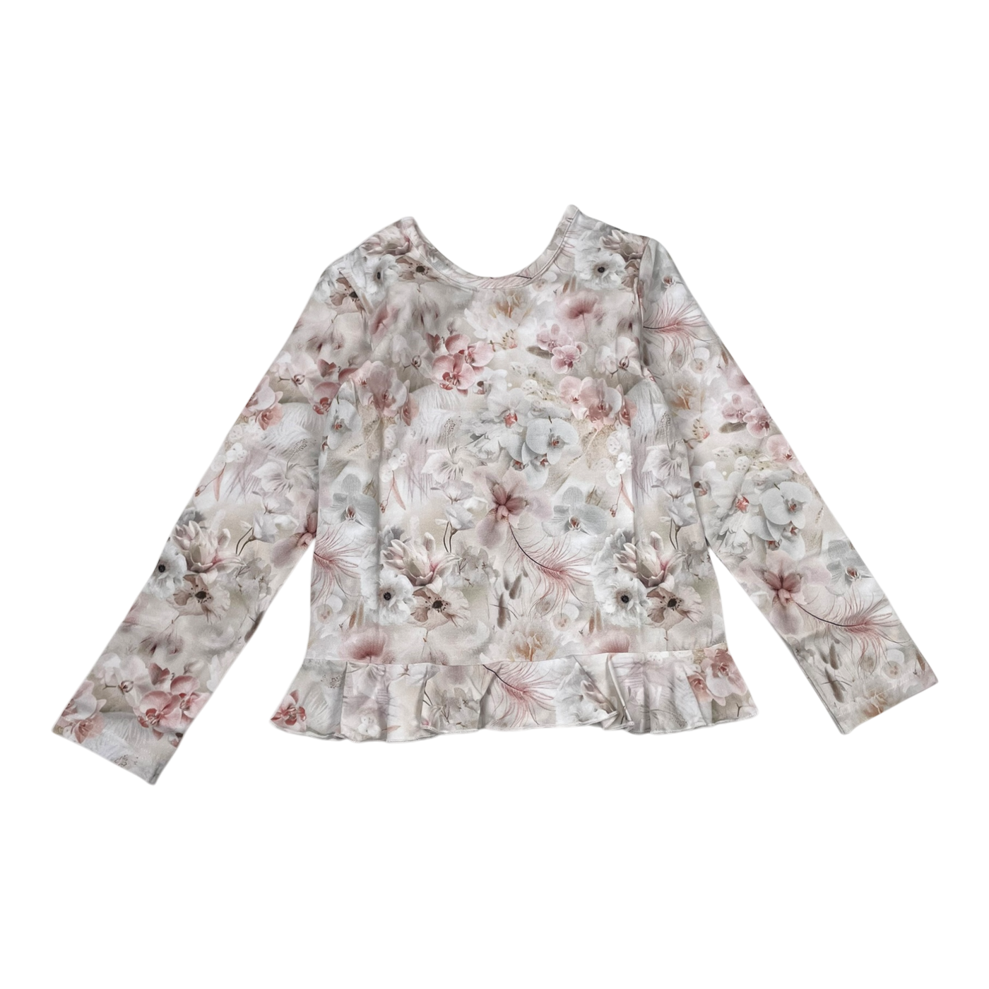 Gugguu frill shirt, flower | 110cm