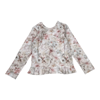Gugguu frill shirt, flower | 110cm