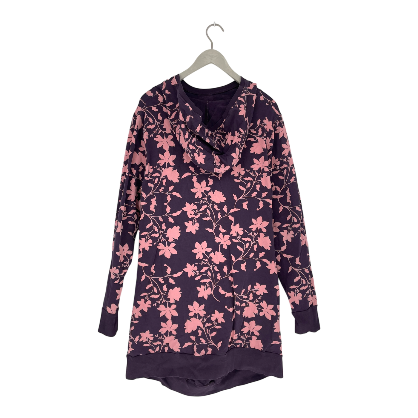 Blaa nursing hoodie, purple flowers | woman XL