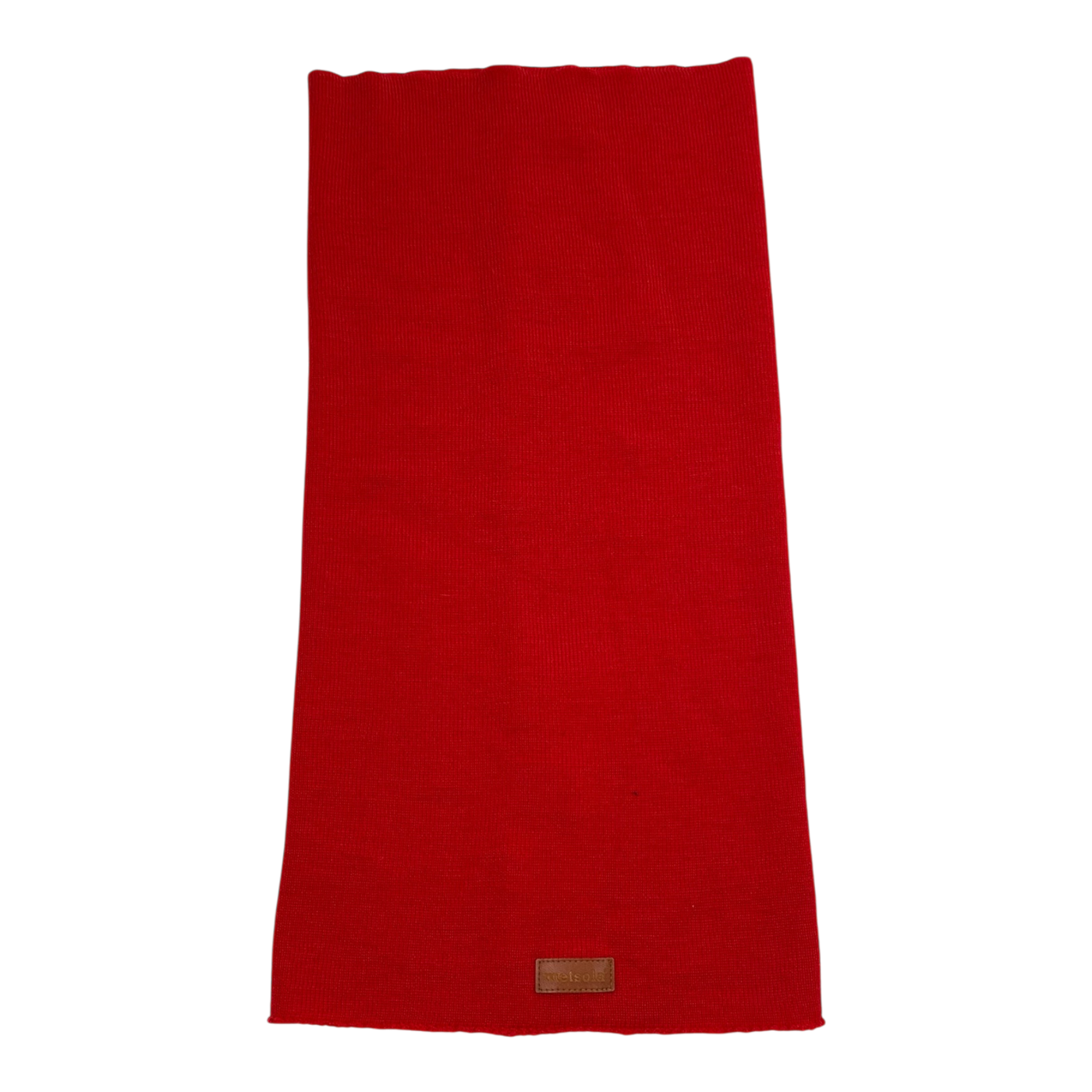 Metsola knitted merino tube scarf, red | onesize