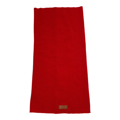 Metsola knitted merino tube scarf, red | onesize