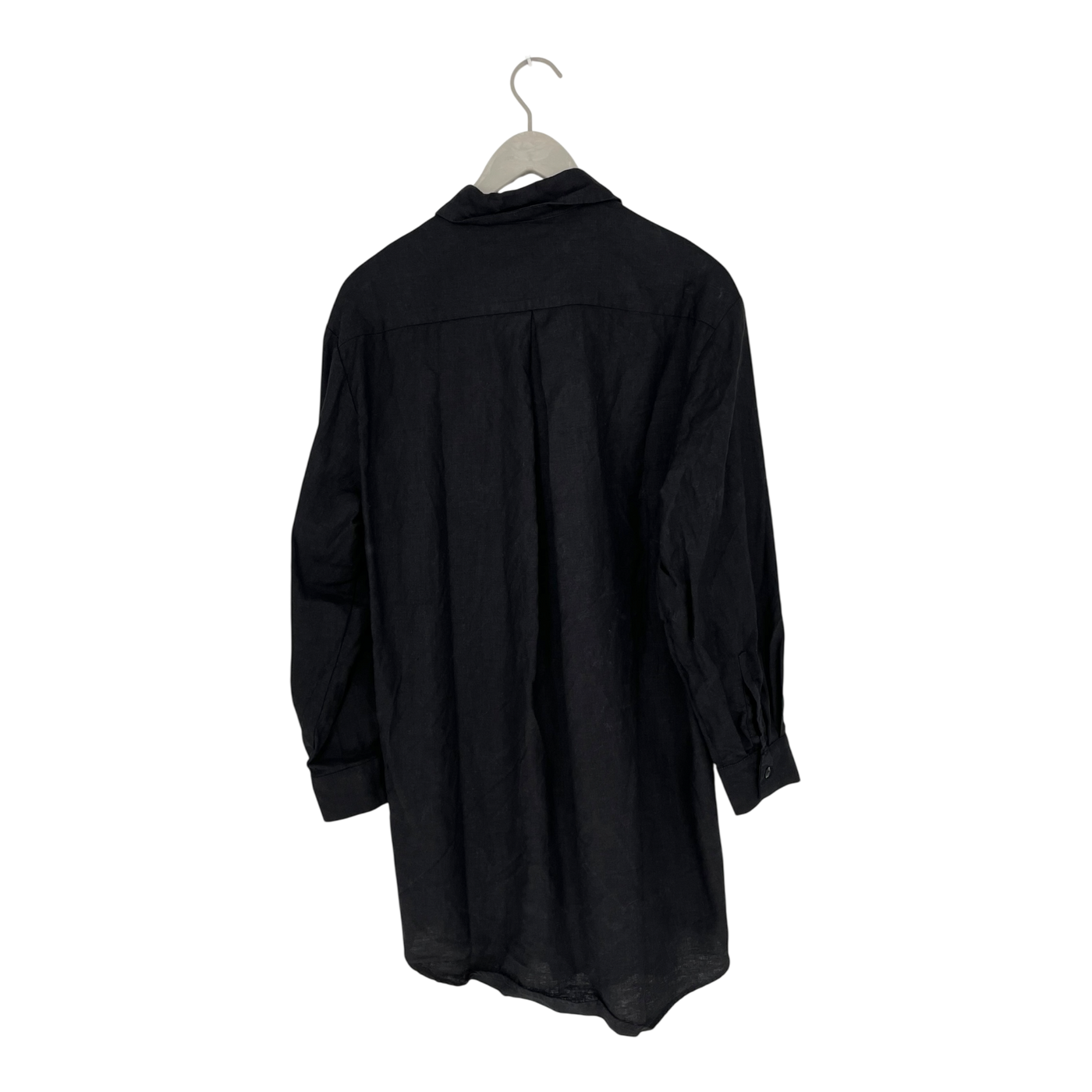 Nakoa linen button dress, black | woman XS/S