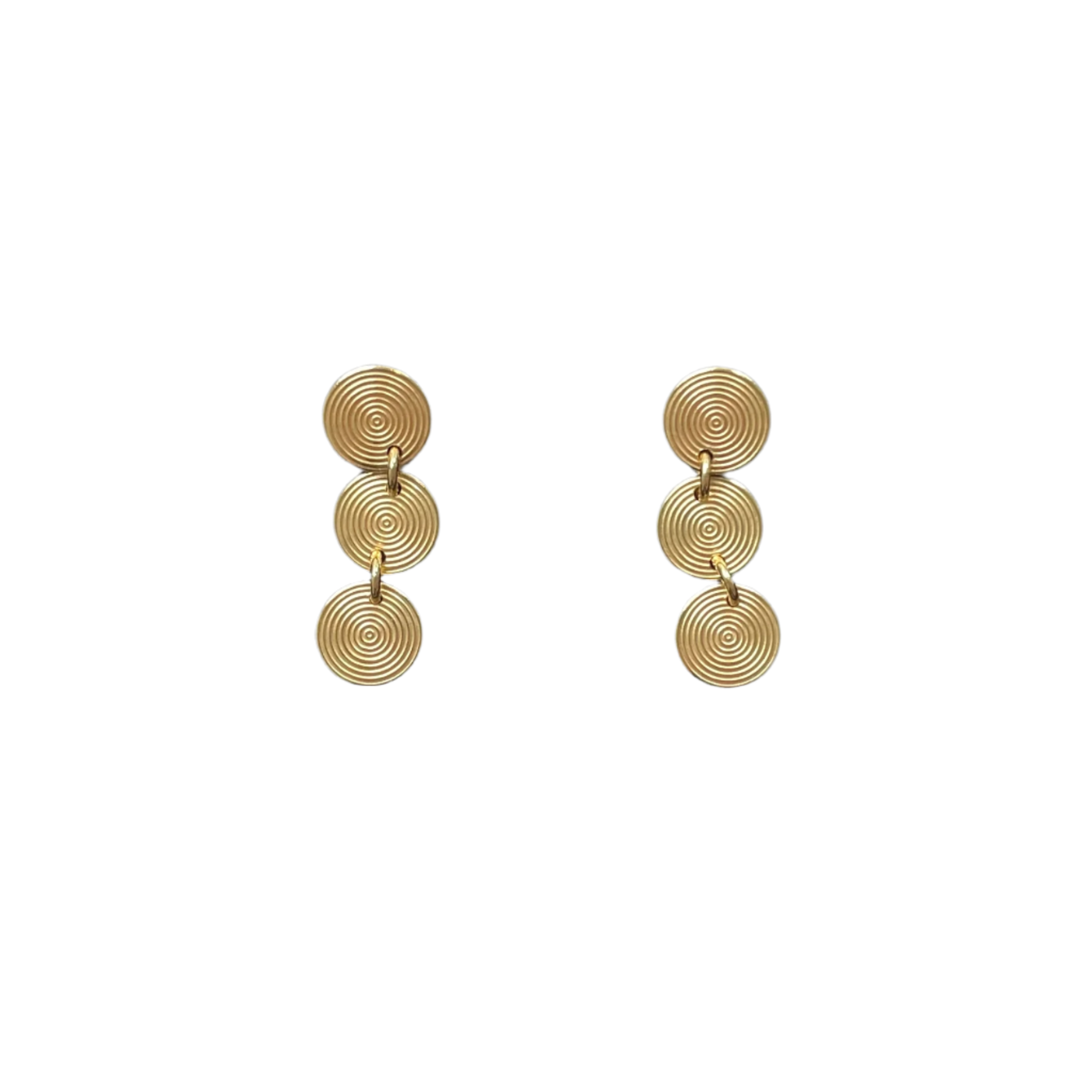 Kalevala Koru kosmos earrings, bronze