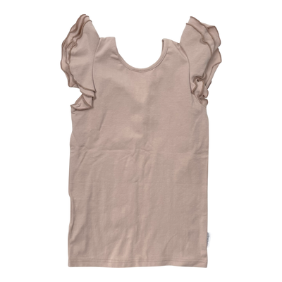 Gugguu frill t-shirt, old rose | 116cm