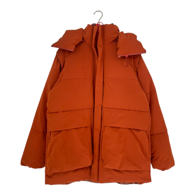 Embassy of Bricks and Logs whidbey winter jacket, burnt red | unisex L