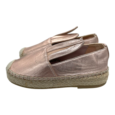 Minna Parikka conejo espadrillo shoes, rose gold | 26