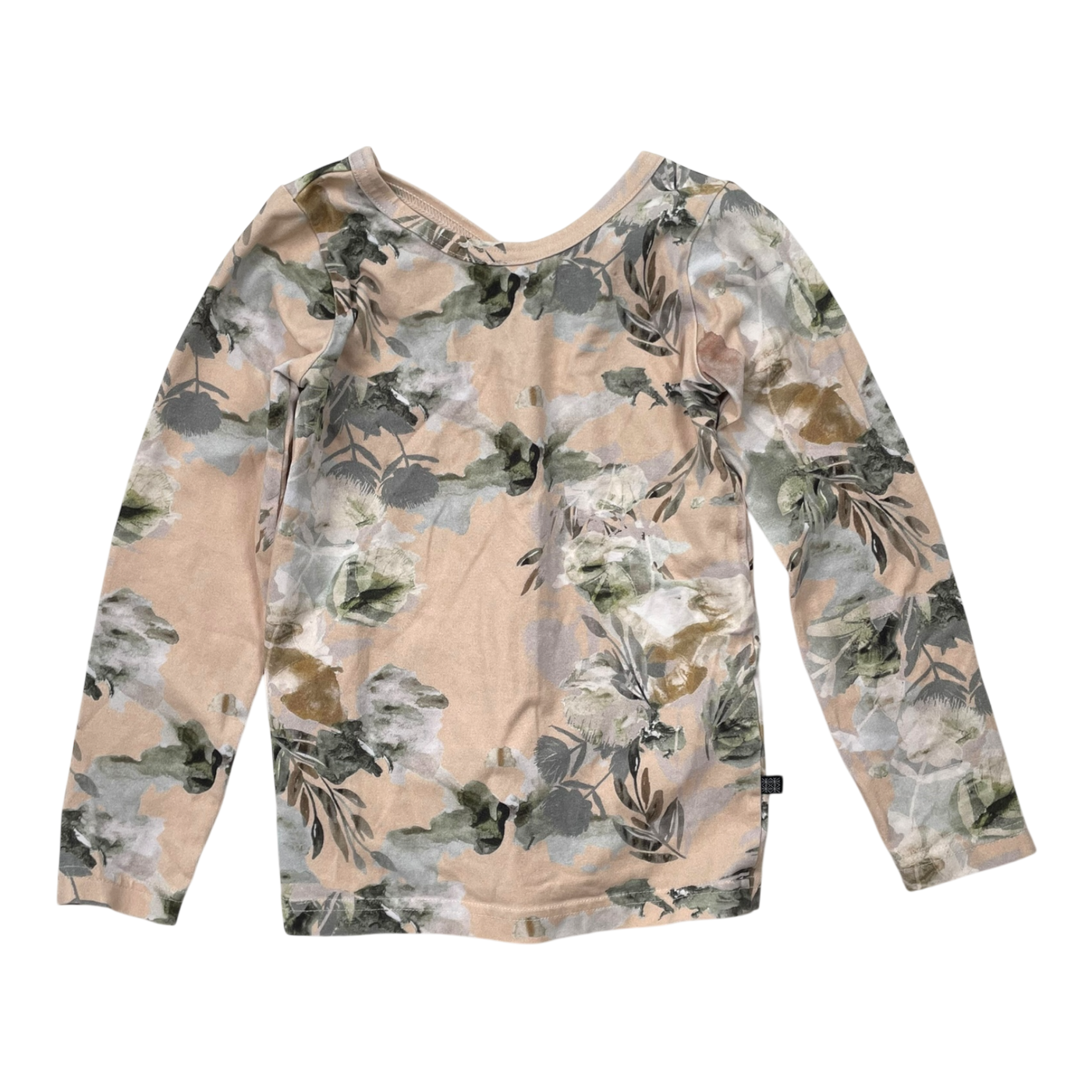 Kaiko cross shirt, spring garden | 110cm