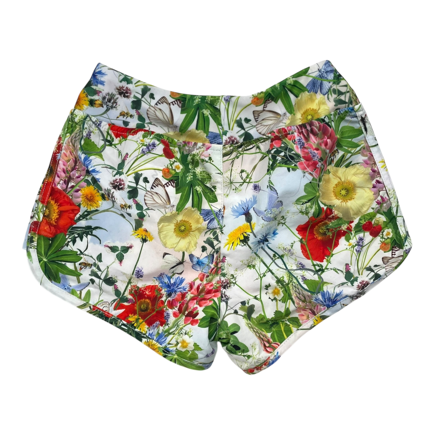 Molo neva sporty swim shorts, flowers | 122/128cm